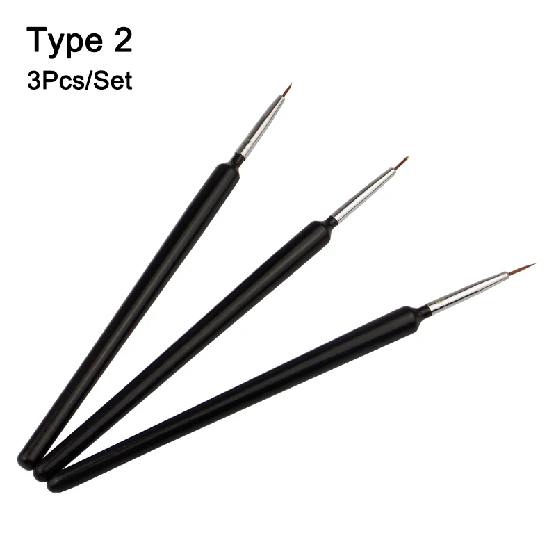 Tignish 1 Набор для дизайна ногтей УФ-Гель-лак ручка в виде расчески Рисование карандаш для раскрашивания краски полоски кисть для очистки инструменты для маникюра «сделай сам» - Цвет: Type2