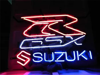 

NEON SIGN For SUZUKI ASIAN AUTO Signboard REAL GLASS BEER BAR PUB display RESTAURANT outdoor Light Signs 17*14"