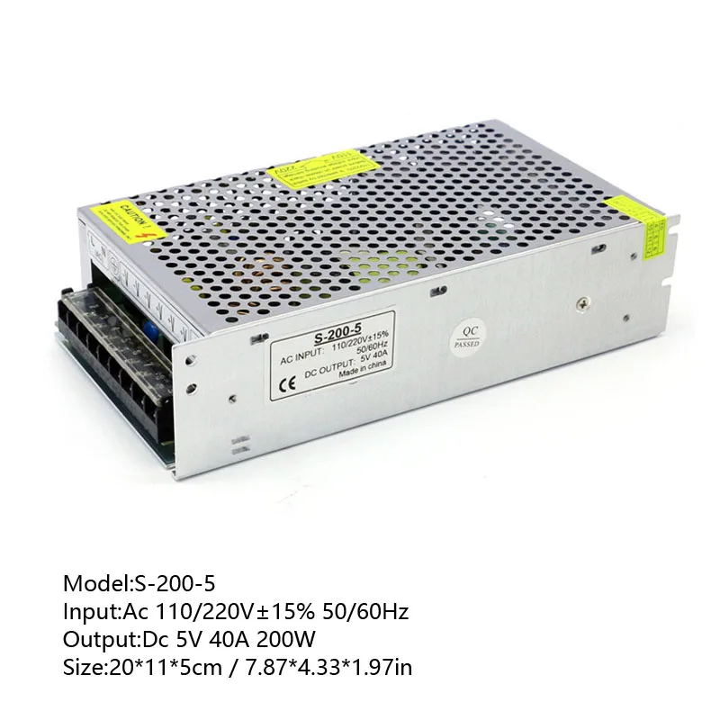 5V200W