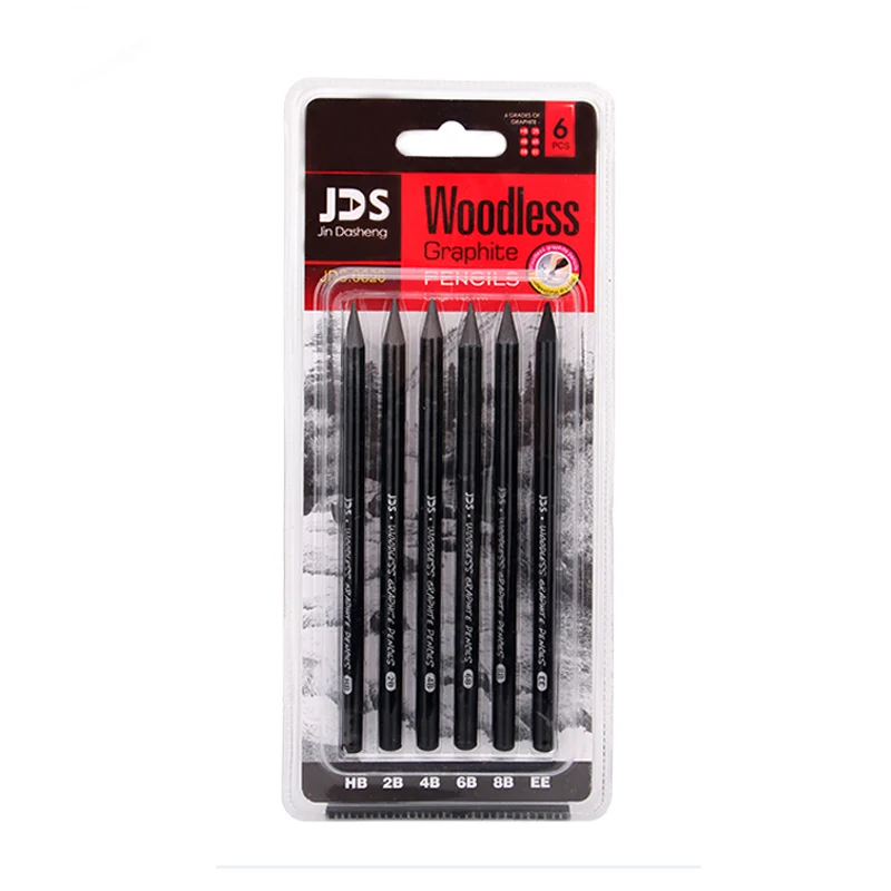 6 шт. эскиз и набор карандашей для рисования HB/2B/4B/6B/8B/EE карандаши для школы Стандартные принадлежности для рисования - Цвет: 17.5cm