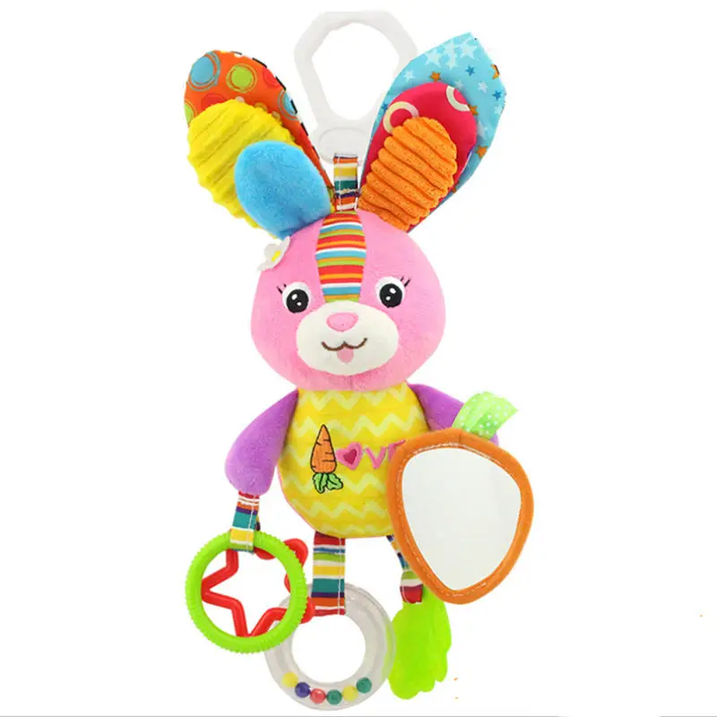 Детские погремушки-мобильные телефоны, игрушки 0-12 месяцев, плюшевые колокольчики для новорожденных, Музыкальная развивающая игрушка, колокольчики для кровати, мягкие игрушки - Цвет: Rabbit