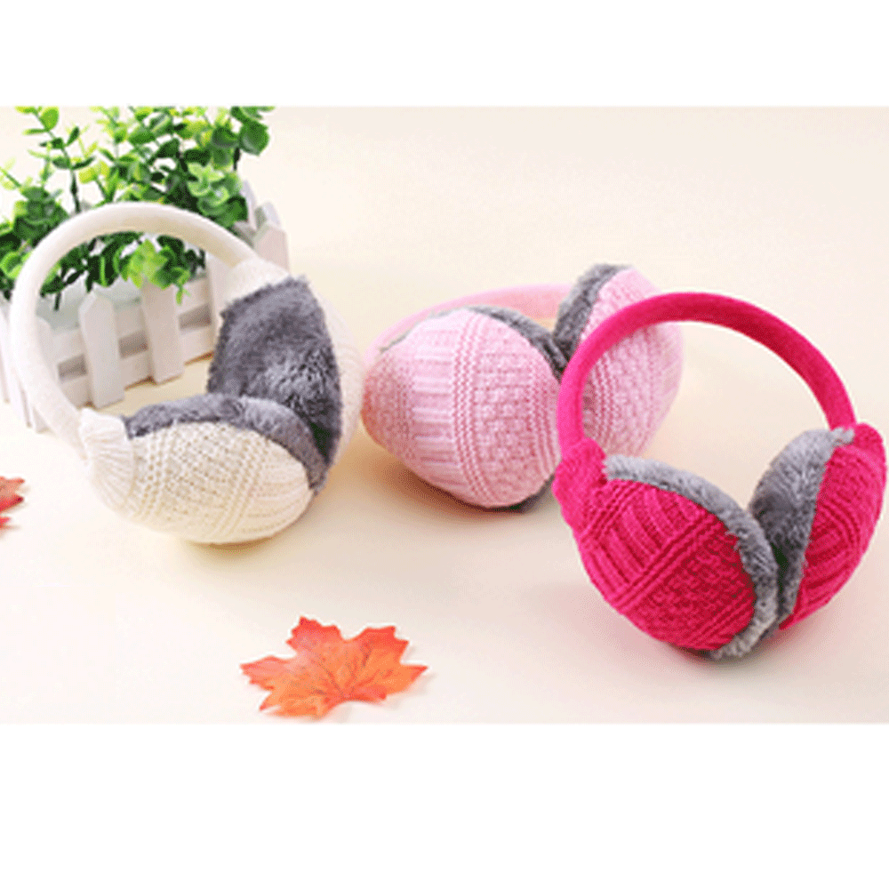 Зимние наушники, теплые наушники для женщин и девочек, теплые наушники для девушек, дизайн с шариками