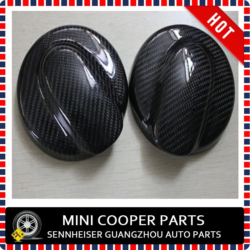 Для Mini Cooper(2007-2013) R55-56 Настоящее Сухой черный/красный углеродного волокна на газовом топливе Кепки масла крышка для R55 R56 Cooper S(1 шт./компл