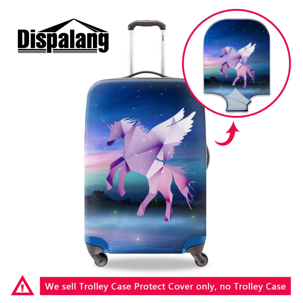 luggage cover horse unicorn print 