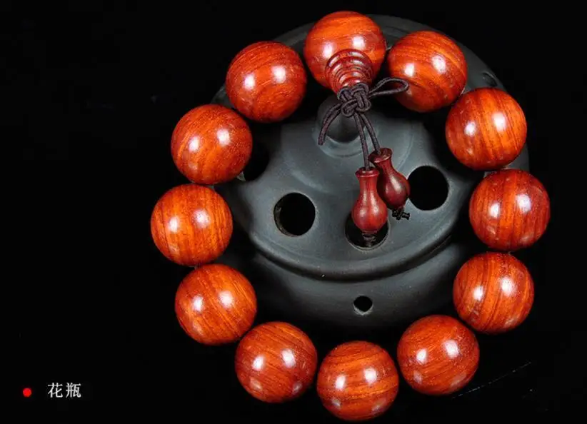 

Koraba Fine Jewelry 20mm Nice Natural Red Sandalwood Beaded Bracelet for Cool Man and Fashion Man Free Shipping
