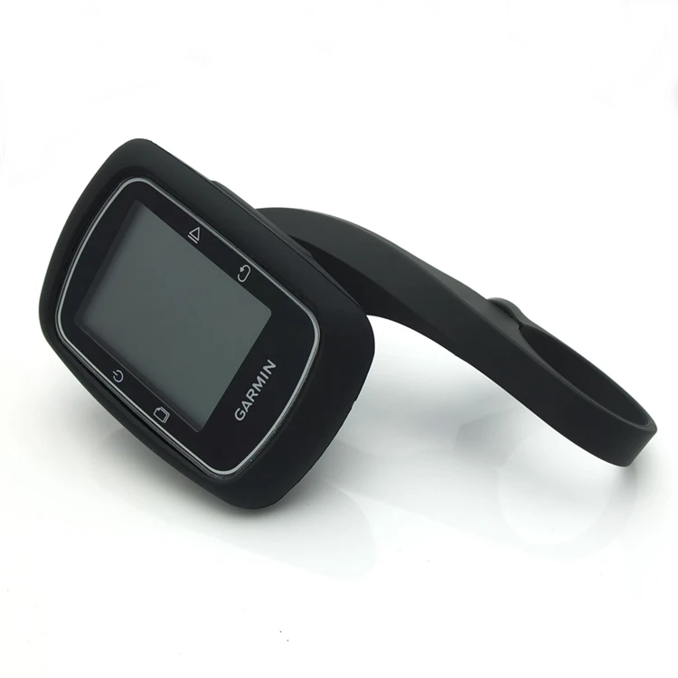Для Garmin Edge 500/200 резиновый защитный чехол+ 31,8 мм открытый кронштейн для горного велосипеда держатель велосипедные аксессуары для GPS - Цвет: Черный