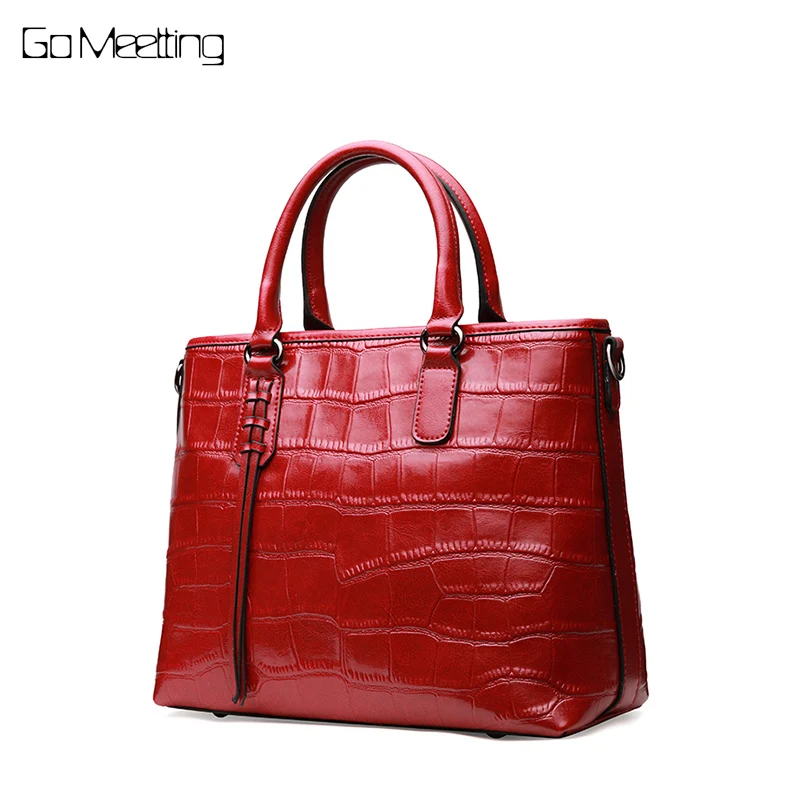 

Go Meetting Real Genuine Leather Handbags Luxury Brand Women Bags Designer Female Crossbody Bags For Women 2018 Shoulder Bag