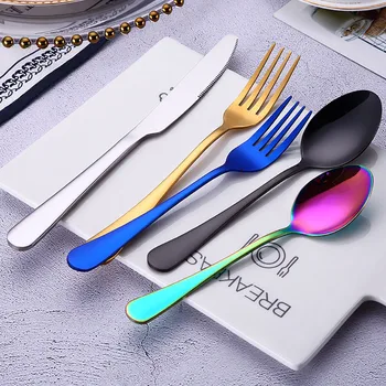 

3PCS set stainless steel high-grade tableware cutlery fork elegant and elegant restaurant family cutlery set professional design