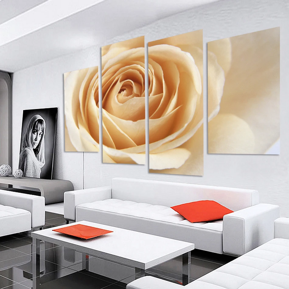 Online kopen wholesale oranje bloem schilderij uit china oranje ...