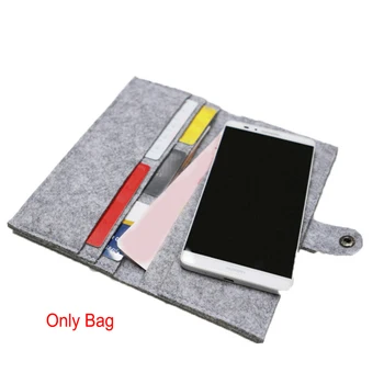 

Casual Women Men Card Holder Gift Felt Coin Purse Mini Wallet Multifunction Organizer Change Bag Handbag Large Capacity Thin