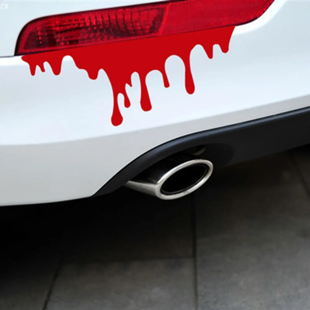 Creative Tail Light Sticker Blood Bleeding Car Stickers Reflective Car