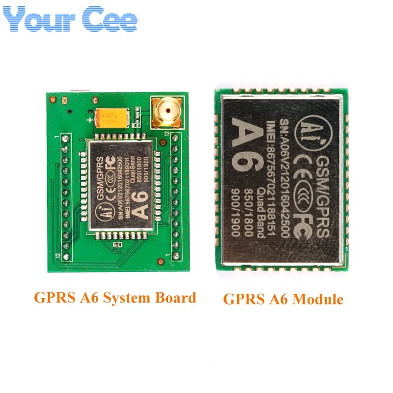 

GPRS A6 Module System Board GSM Module SMS Voice Wireless Data Transmission Module