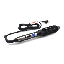 Высококачественная отрицательная ионная керамическая завивка не травмирует волосы Расческа для прямых волос локон устройство прямые вьющиеся волосы и электрическая расческа