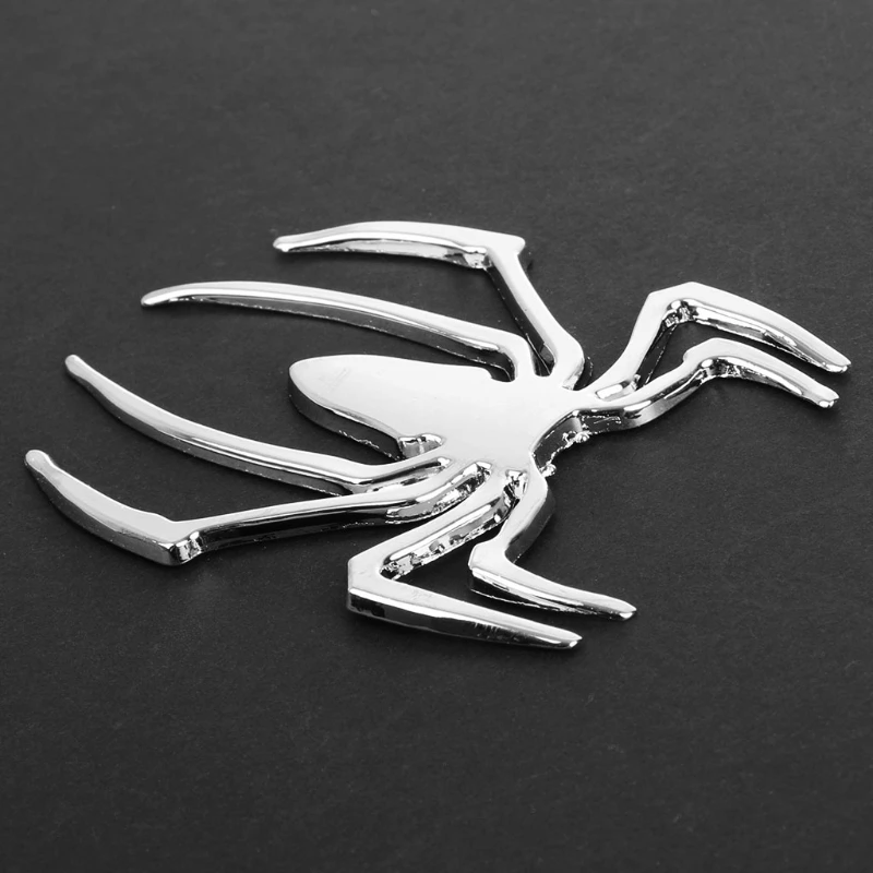 

3D Metal Spider Sticker Automobile Refitting Standard Solid Metal Spider Sticker Metal Spider Emblem Decal Ornament