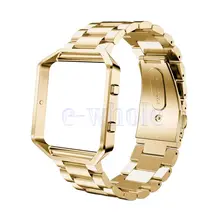 Горячая Нержавеющей Стали Наручные Браслет Ремешок Металлический Каркас Замена Пригодный Для Fitbit Blaze Трекер AA3726-AA3728