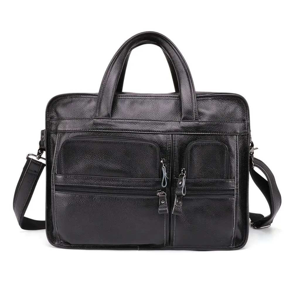 

Business Men Genuine Leather Briefcases Bag Computer Bags Messenger Bag Men Laptop Handbag Tote Vintage Crossbody Bag for Men