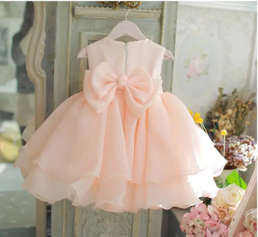 vestidos infantis de princesa para festa de aniversário, batismo, 1 ano