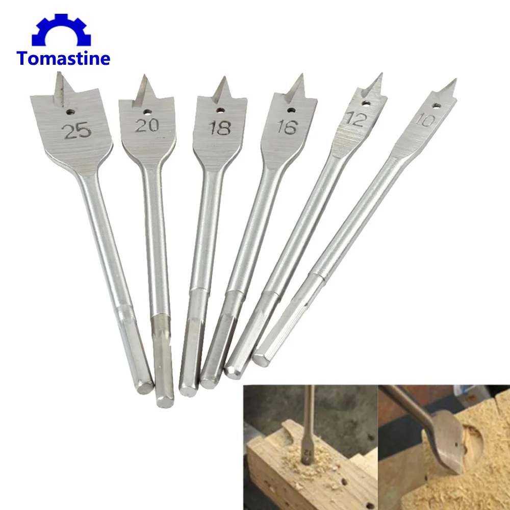 10 25MM Machine Flat Wood Drill Bits All Metric Sizes Spade Bit