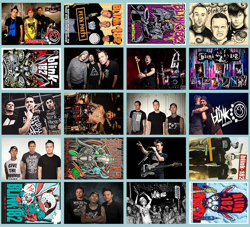 Lanchenyi Ручная работа новая рок-группа Blink-182 Классическая серия стикер 20/шт ПВХ