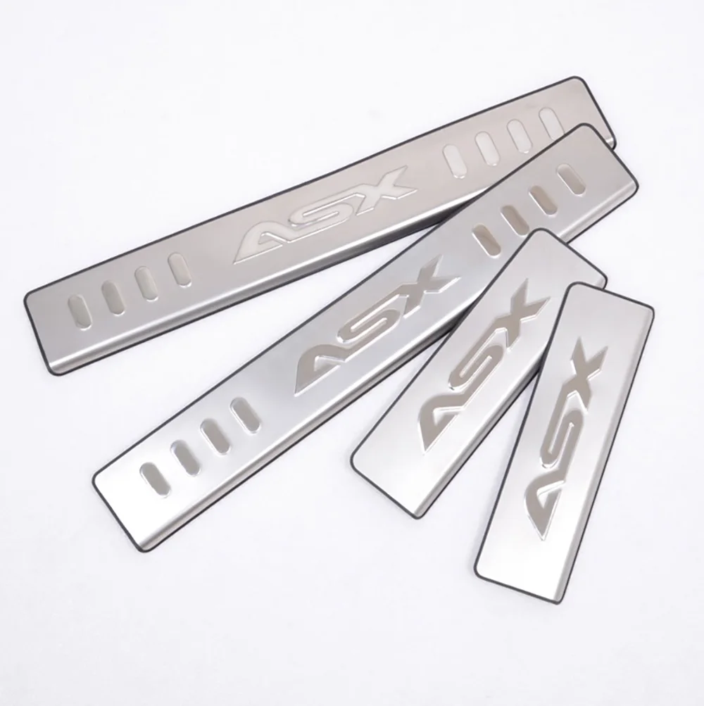 

Accessories For Mitsubishi ASX 2011 2012 2013 2014 2015 Stainless Steel Scuff Plate Door Sill Interior Threshold Pedal Pads