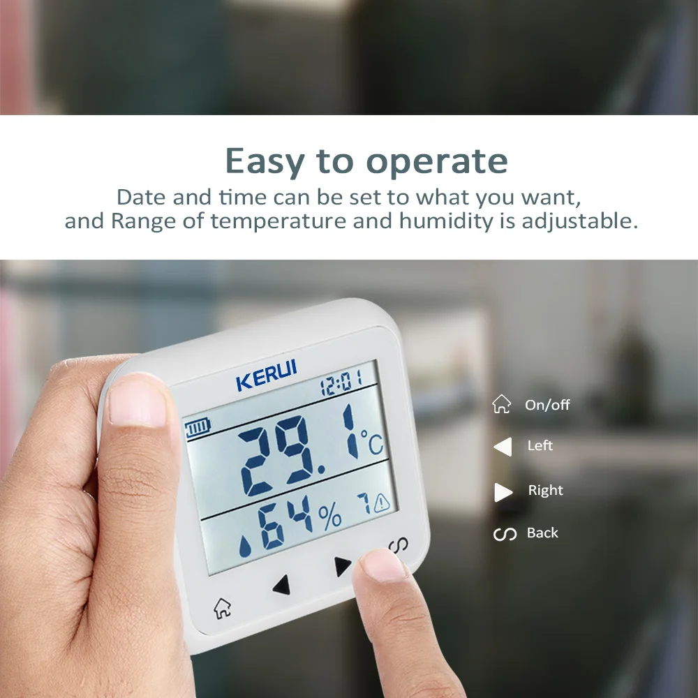 Kopen CORINA TD32 LED Instelbare Temperatuur En Vochtigheid Alarm Sensor Detector Alarm Beschermen de persoonlijke en materiële