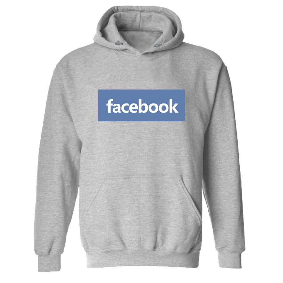 Забавные зимние Facebook Толстовки Для мужчин и свитшоты узор одежда с рисунком S Plus