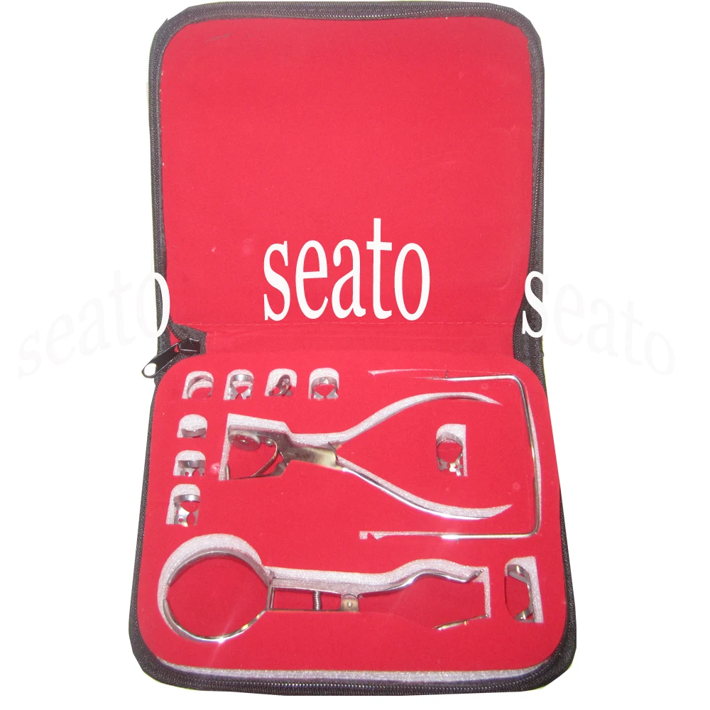 1 set Dental Rubber Dam Perforator Puncher Teeth Care Pliers Dentist