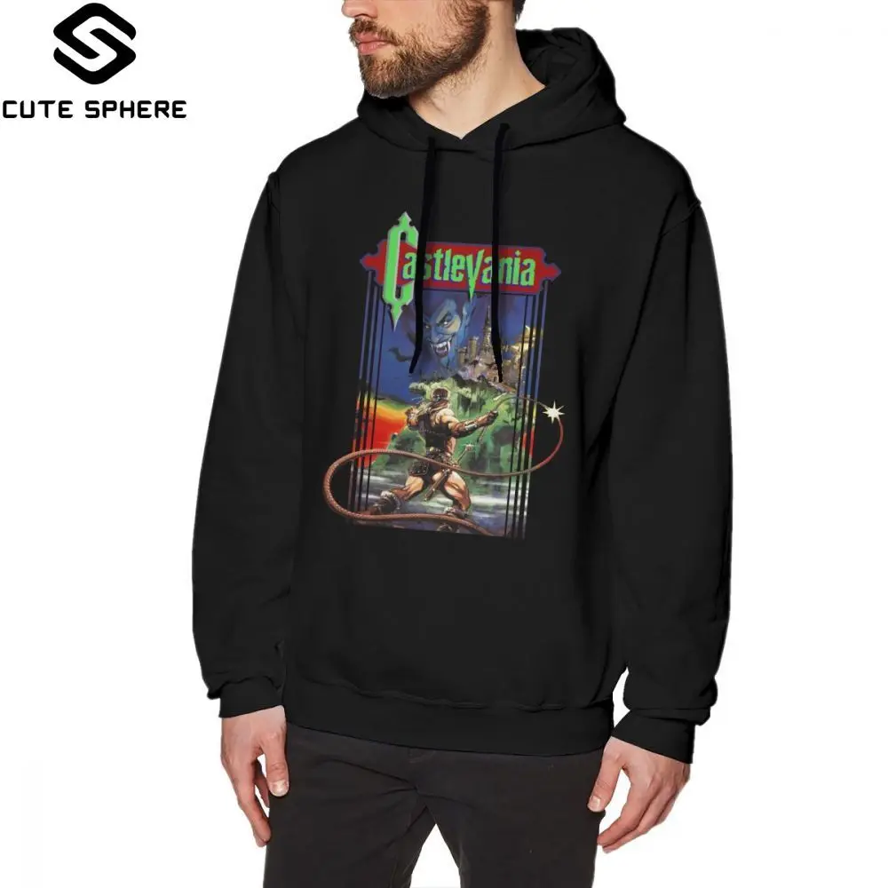 

Castlevania Hoodie CASTLEVANIA Hoodies Loose Winter Pullover Hoodie White Stylish Oversized Mens Cotton Long Hoodies