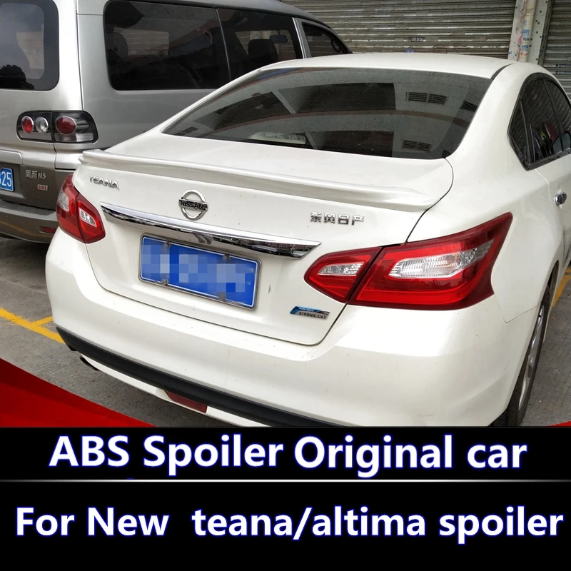 For New Nissan Teana Altima Spoiler 2016 2017 2018 Car Decoration For New Nissan Teana Altima Spoiler 2016 2017 2018 Car Decoration Unpainted Rear High Quality Abs Material In Spoilers Wings From