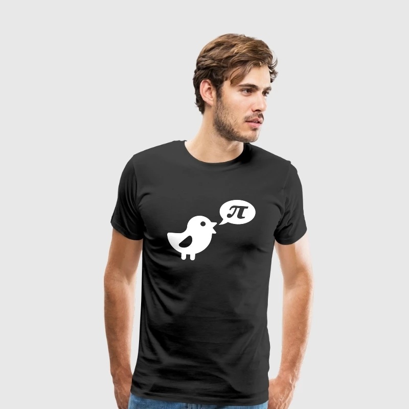 Mens T Shirts Fashion 2018 T Shirt Bird Pi Funny T Shirts Cotton Tops T-shirt Men Plus Size Graphic Tees Men Summer Gift XS-XXXL