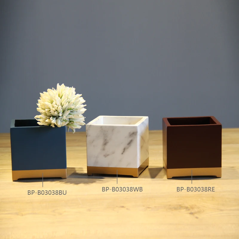 Free Shipping Hot Selling Small Resin Vases For Home Decor Modern Resin