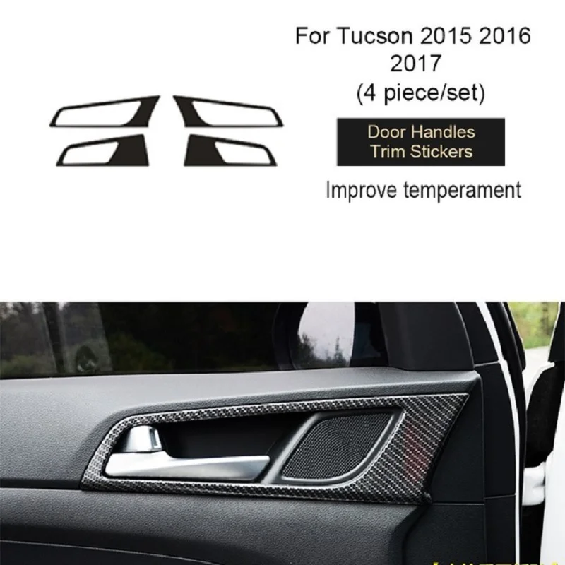 Автомобильный Стайлинг интерьерные наклейки для Hyundai Tucson 2018 2017 2016 2015 аксессуары