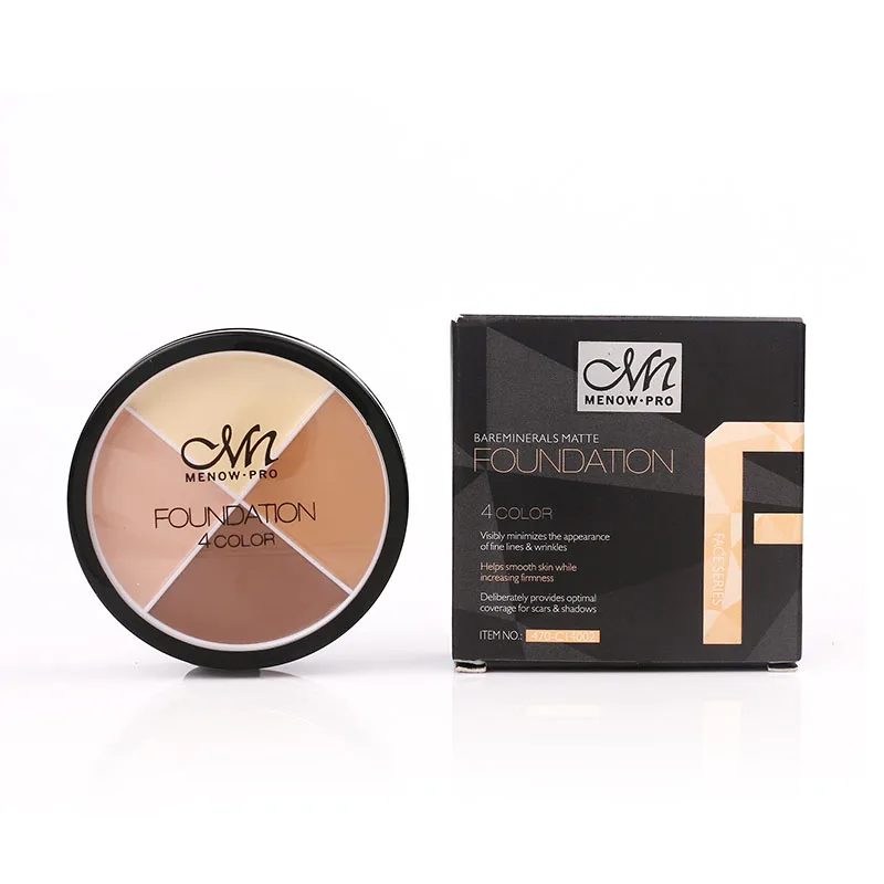 

4 Colors Makeup Face Concealer Cream Palette Long Lasting Waterproof Concealer whitening Camouflage Concealer Menow Cosmetics