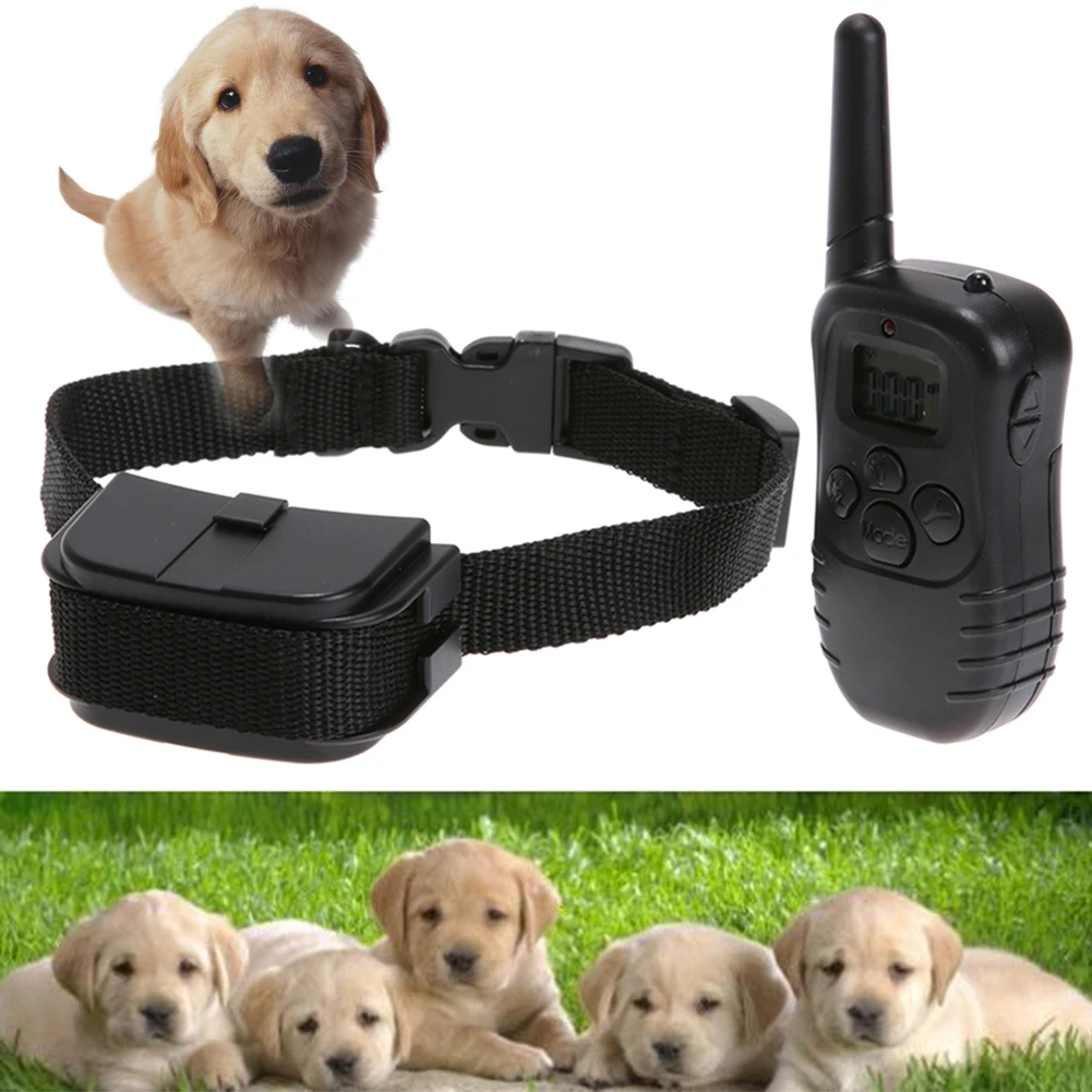 300m Remote Control Electronic Dog Anti Bark Training Collar LCD