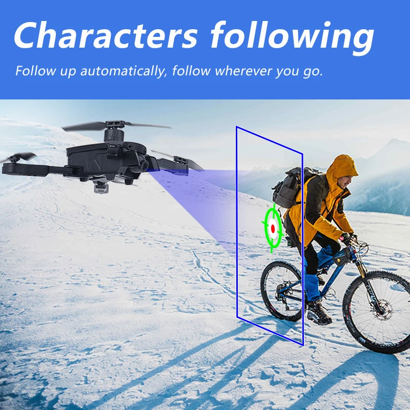 1808 Wifi RC Drone with 1080P 4K HD Wide Angle Dual Camera Foldable RC Drone Quadrocopter FPV Optical Flow Following Drone