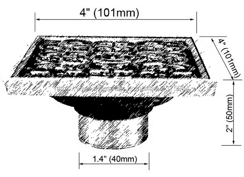 Floor Drain Cover Colander Shower Waste Drainer Antique Brass Bathroom Kitchen Colander Floor Drains Bathroom Accessories Nhr047