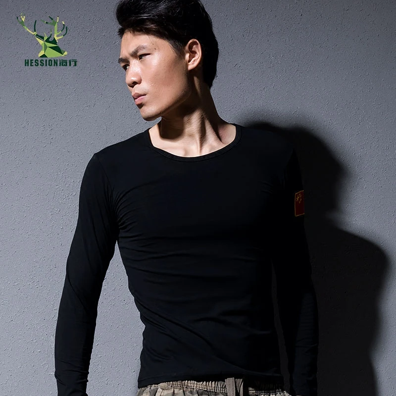 Горячая 2018 Новинка весны модный бренд о-образным вырезом Slim Fit с длинным рукавом