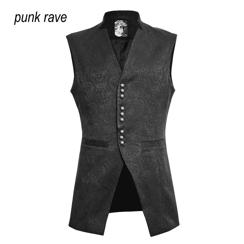 Панк рейв мужские дамасский жилет куртка Викторианский стимпанк готический винтажный S-4XL Y642