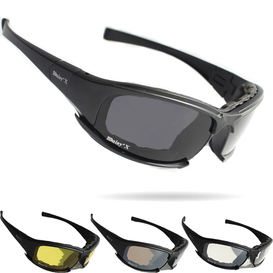 Daisy X7 Military Tactical Goggles Motorcycle Riding Glasses Sunglasses Eyewear