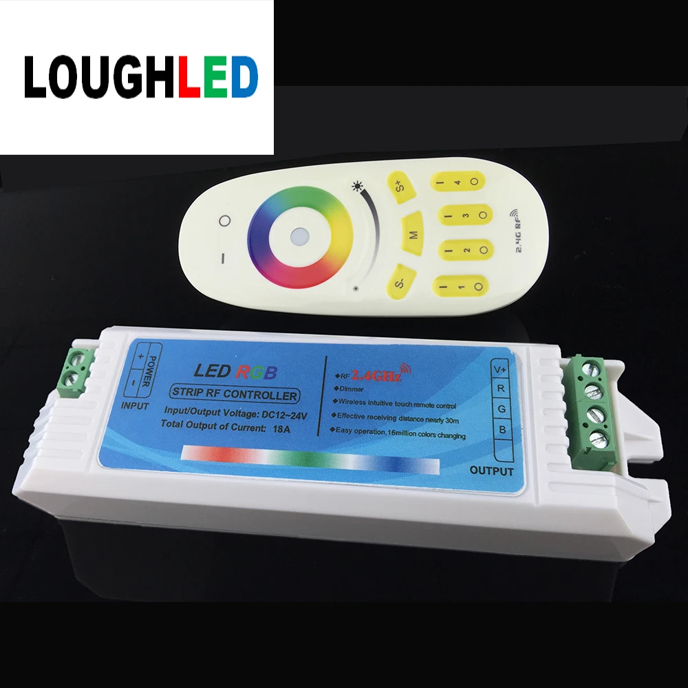 Wireless RF 2.4G 4 Zone Long plastic shell Touch Remote RGB Controller DC12V~24V LED | Лампы и освещение