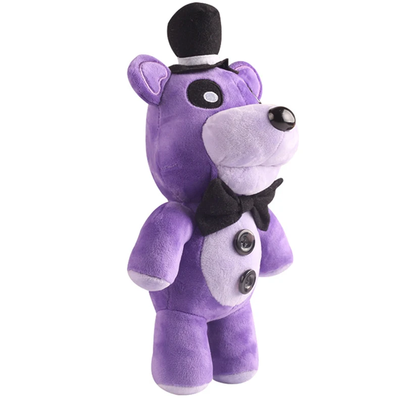Purple Freddy Bear FNAF/Плюшевые Игрушечные лошадки 30 см Five nights at Freddy's 4 Freddy Fazbear медведя и Foxy плюшевые игрушки куклы Мягкие мягкие Животные дети Игрушечные лошадки с тегом - Цвет: Purple Freddy Bear