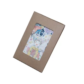 

HOT SALE 50pcs 165x113x5mm/155/150mm Kraft Paper Bags Postcard Photo Albumn Boxes Invitation Play Card Envelopes 350gsm Cards