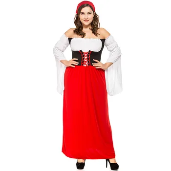 

Big / Plus Size German Miss Oktoberfest Cosplay Costume for Women Adult Carnival PurimDress Costume for Halloween party