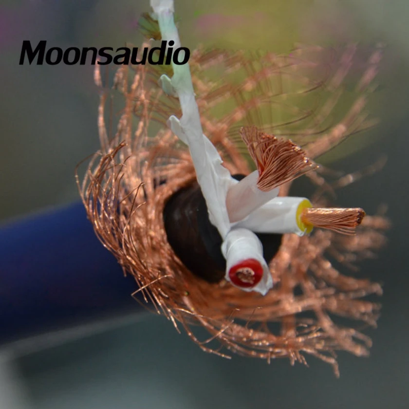 

Free shipping one meter Moonsaudio Audio Grade High Performance Supper 5N Copper Multi Conductor Power Cable