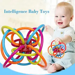 Новые 0-12 месяцев Детские игрушки мяч для детей игрушка Погремушки Развивающие детские игрушки Пластиковые ручная погремушка