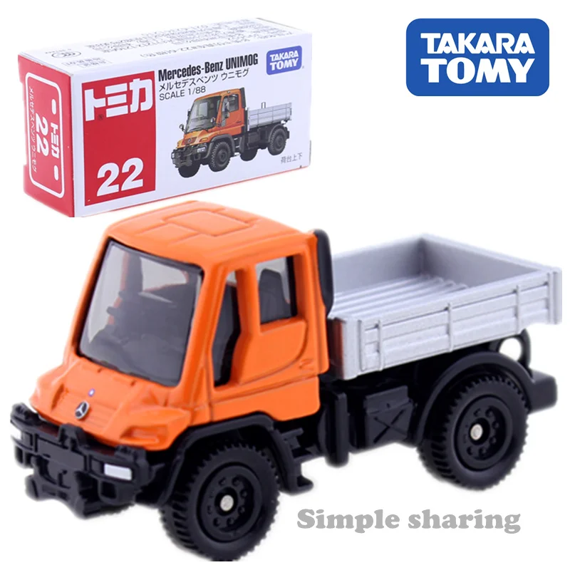 Takara TOMY Tomica № 22 Mercedes-Benz UNIMOG масштаб 1: 88 литья под давлением Металл Модель