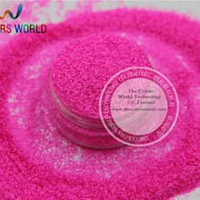 TCF510 неоновая Роза-кармин цвета 0,4 мм Размер устойчив к растворителям блеск для пилка для ногтей или другого DIY украшения