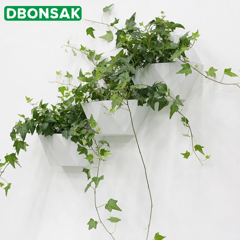 Kaufen Kreative Metall Eisen Kunst Wand Vase Hause Hängen Blume Korb Dekoration Schmuck Runde Form Weiß Farbe Blume Halter Vasen