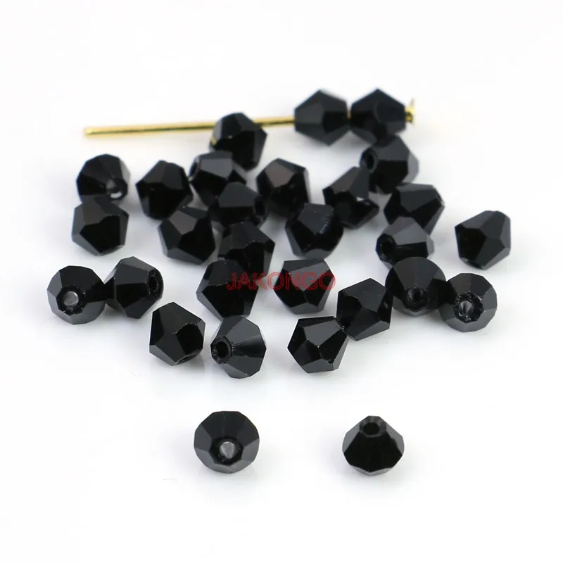 

2016 Hot Sale Black Oval Loose Beads Spacer Beads For Making Bracelet Necklace DIY Handmade Jewelry Accessories 5x4mm 100pcs