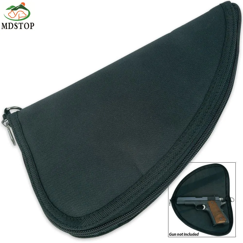 MDSTOP портативный черный чехол для револьвера мягкий чехол ручной пистолет хранения диапазон сумка мягкая сумка с молнией